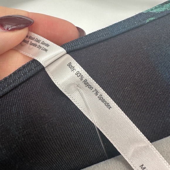 Soma XL Cool Nights Short Sleeve Tshirt Dress Pajamas NEW Floral Blue Pink - Picture 4 of 4